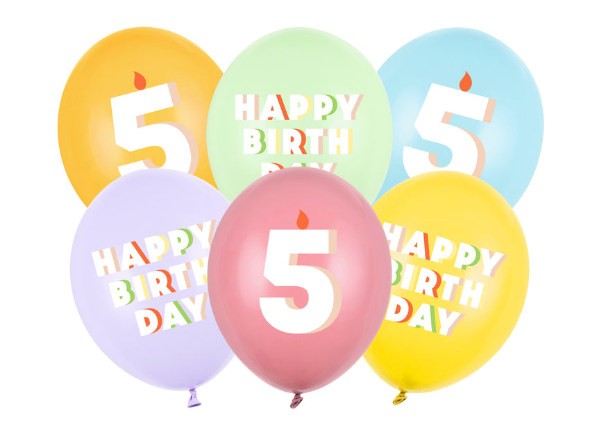 5 Jahre Luftballons 30cm 50Stück