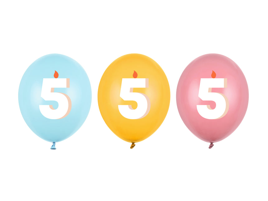 5 Jahre Luftballons 30cm 50Stück