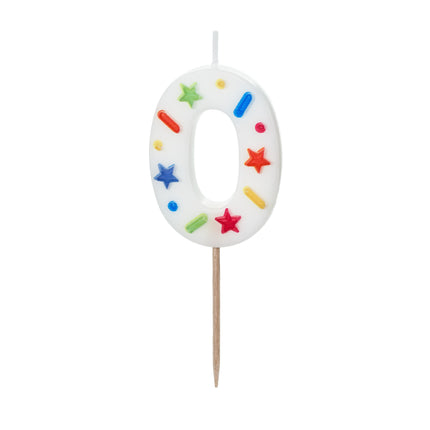 0 Jahr Kerze Farbig 10cm