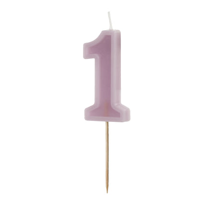 1 Jahr Kerze Nackt 10cm