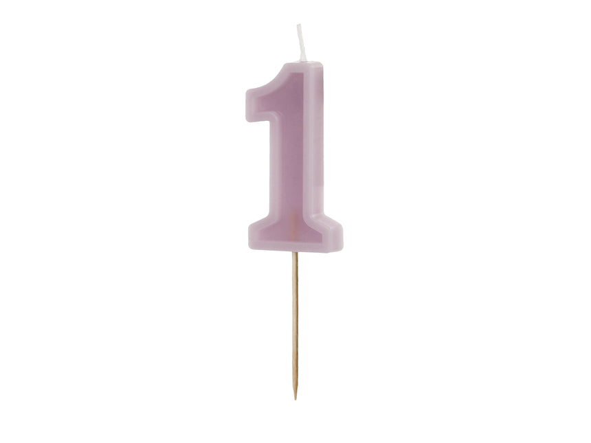 1 Jahr Kerze Nackt 10cm