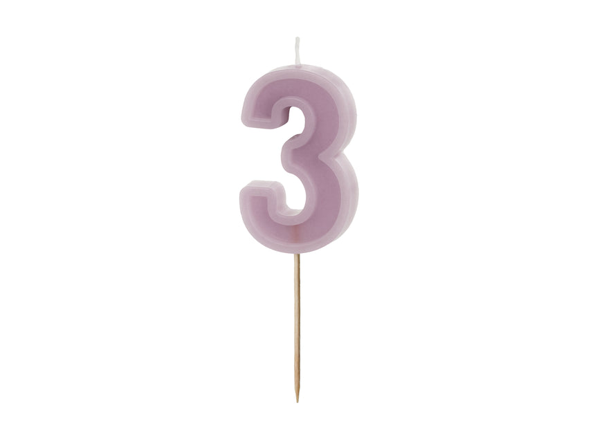 3 Jahre Kerze Kerze 10cm