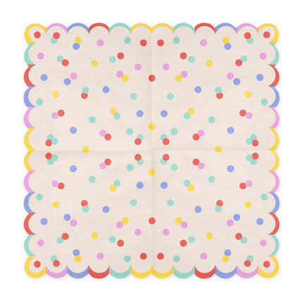 Confetti Papieren Servetten 33cm 20st