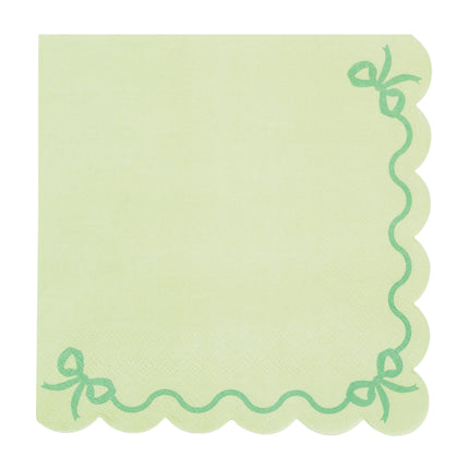 Grüne Servietten Schleife 33cm