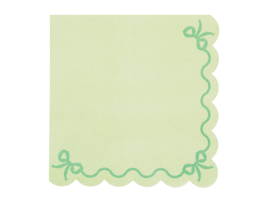 Grüne Servietten Schleife 33cm