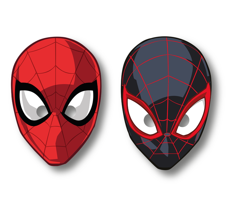 Spiderman Maske Welt der Netze 6 Stk