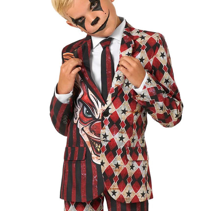Horrorclown-Kostüm für Jungs, 3-teilig
