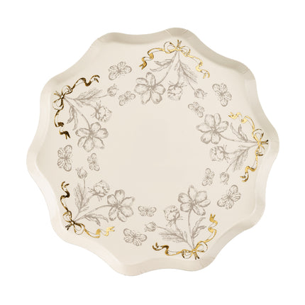 Blumen Teller 20cm 6Stück