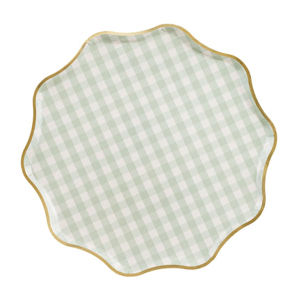 Grüne Goldteller 23cm 6Stk