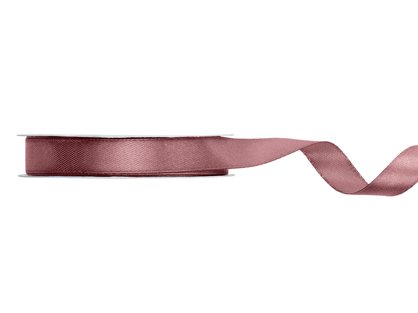 Rosa Band 12Mm dunkel staubig 25m