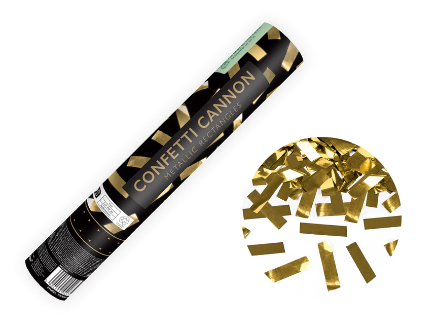 Goldene Konfettikanone 28cm