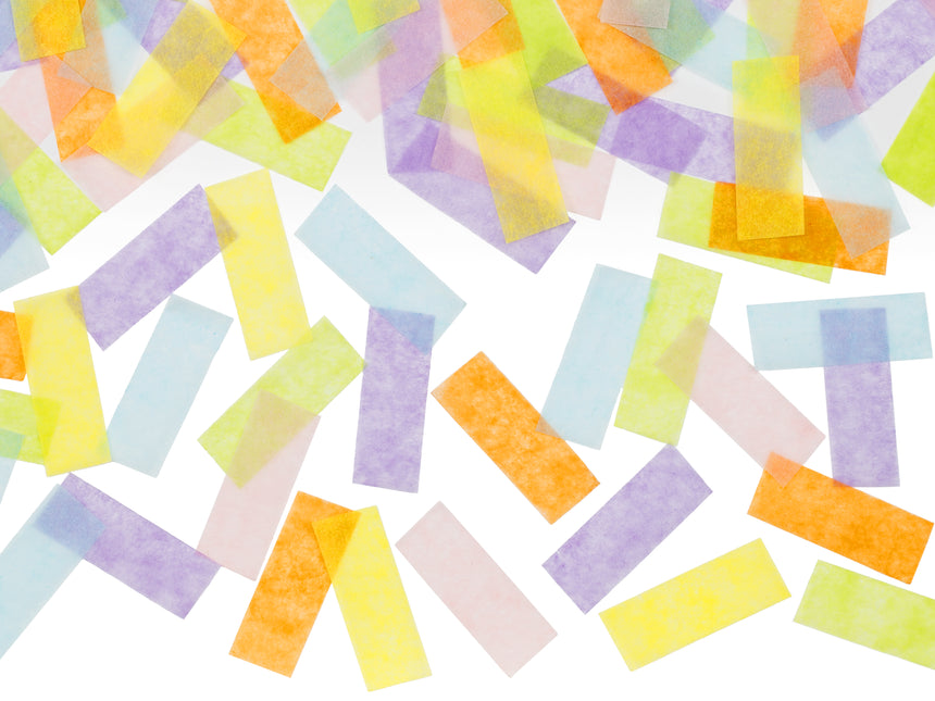 Bunte Konfettikanone Pastell 20cm