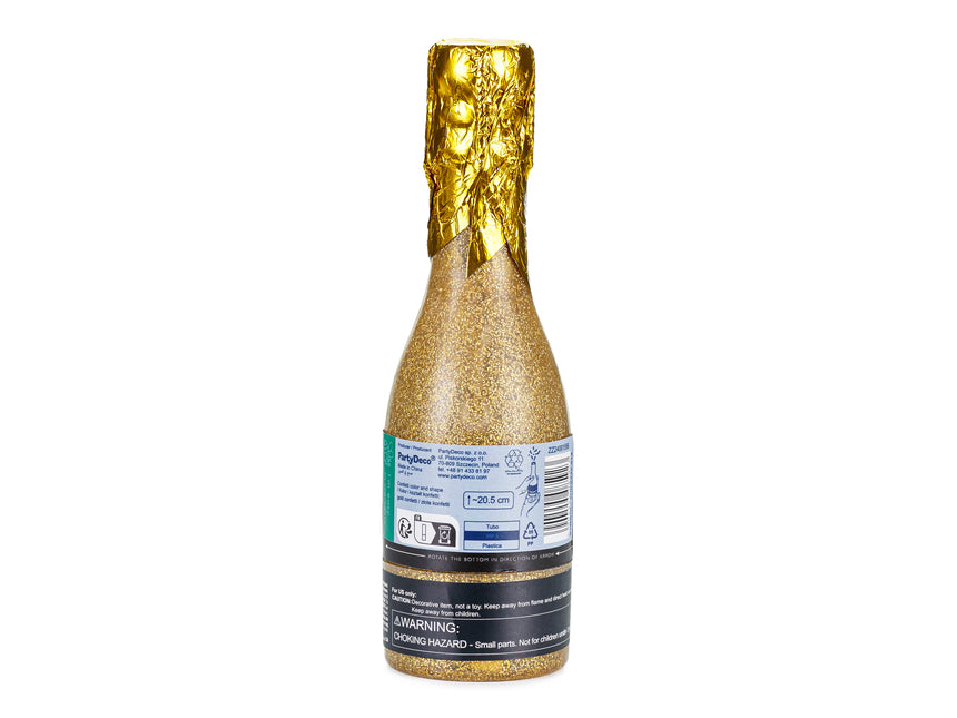 Goldene Konfettikanone Champagner 20,5cm