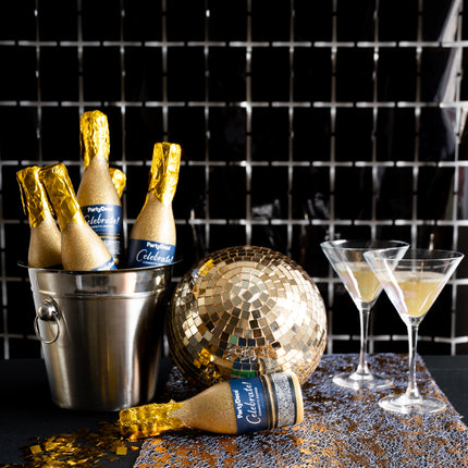 Goldene Konfettikanone Champagner 20,5cm