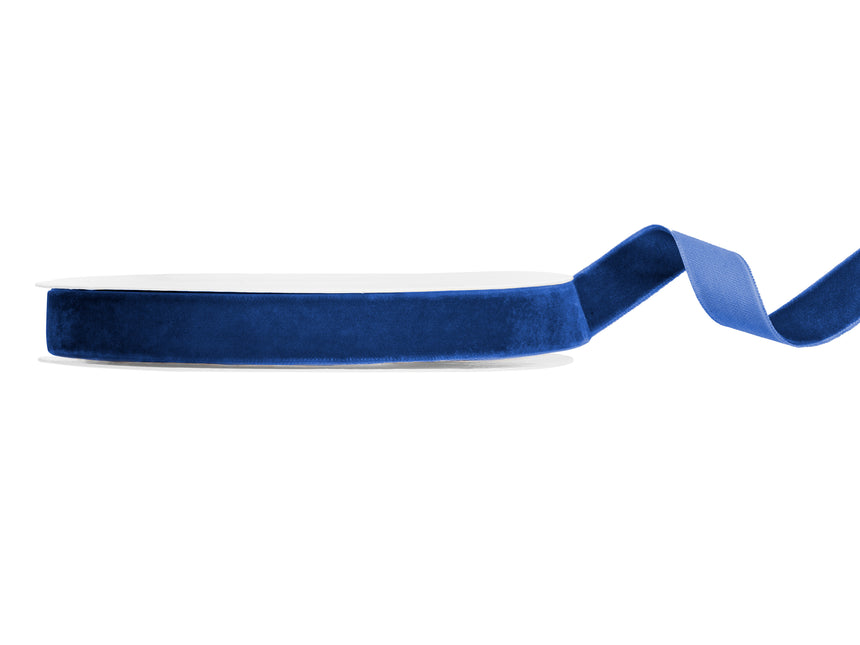 Blaues Band Velours 10m