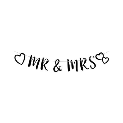 Hochzeitsbuchstaben-Girlande Mr&Mrs 2.5m