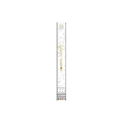 Weiße Konfetti-Kanone 40cm