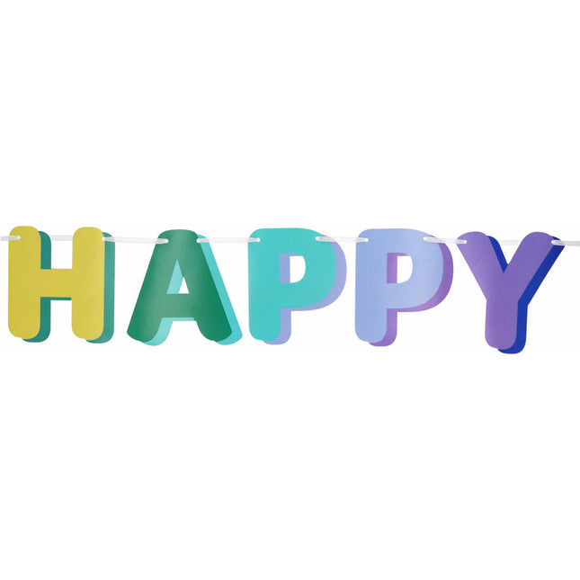 Happy Birthday Buchstabengirlande 1,7m