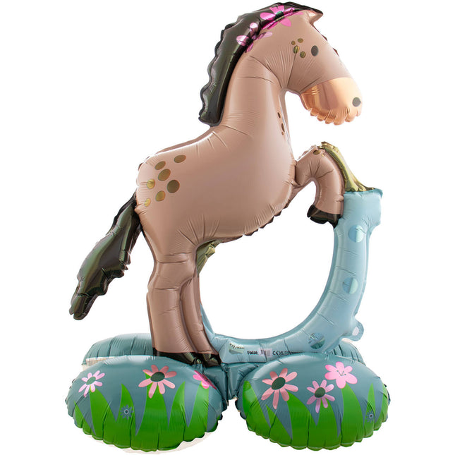 Pferd Helium Ballon Leer 74cm