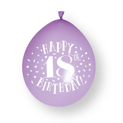 18 Jaar Ballonnen 23cm 10st