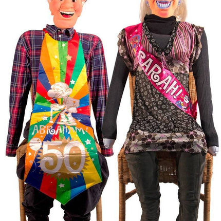 Abraham Pop / Sarah Pop Opblaasbaar 1,44m - Partywinkel - 8714572224277