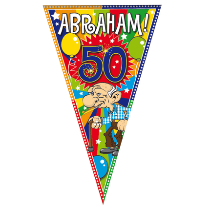 Abraham Vlag 1,5m van Folat koop je bij Partywinkel