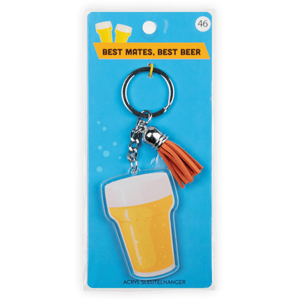 Acryl Sleutelhanger Biertje van Paper Dreams koop je bij Partywinkel