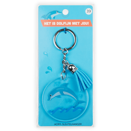 Acryl Sleutelhanger Dolfijn van Paper Dreams koop je bij Partywinkel