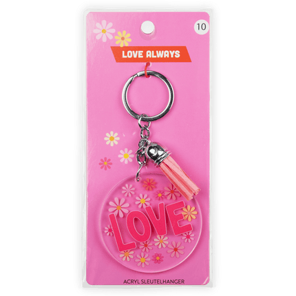 Acryl sleutelhanger Love van Paper Dreams koop je bij Partywinkel