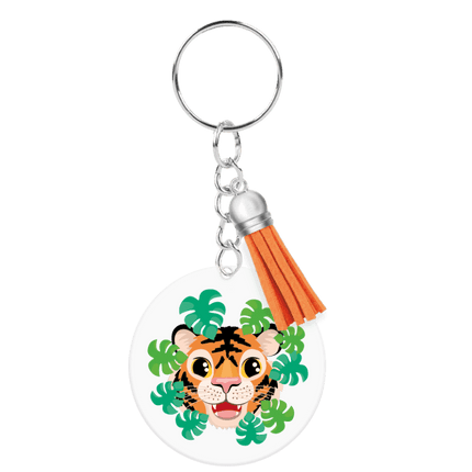 Acryl sleutelhanger Tijger van Paper Dreams koop je bij Partywinkel