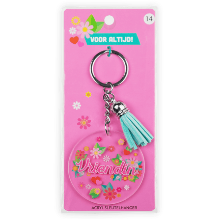 Acryl sleutelhanger Vriendin van Paper Dreams koop je bij Partywinkel