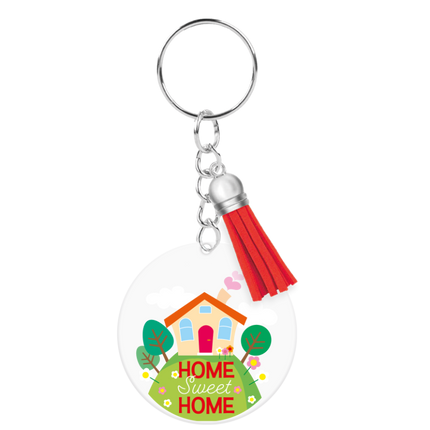 Acryl-Schlüsselanhänger „Home sweet home“