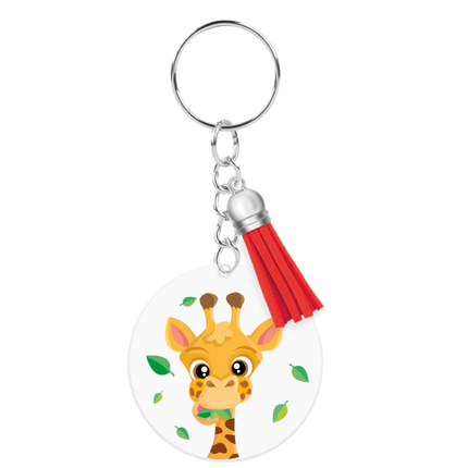 Acryl-Schlüsselanhänger Giraffe