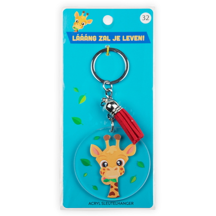 Acryl-Schlüsselanhänger Giraffe