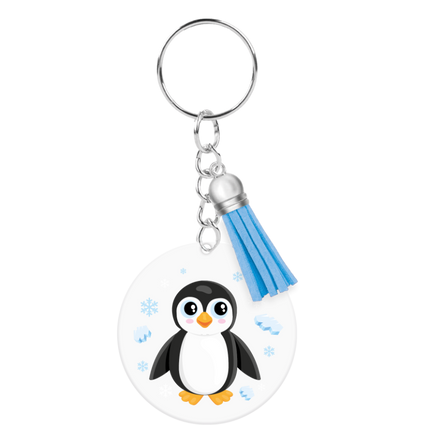 Acryl-Schlüsselanhänger Pinguin
