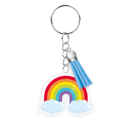 Acryl-Schlüsselanhänger Regenbogen
