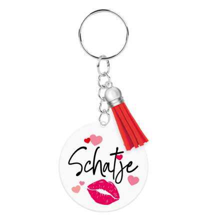 Acryl-Schlüsselanhänger „Schatz“