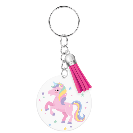 Acryl-Schlüsselanhänger Einhorn