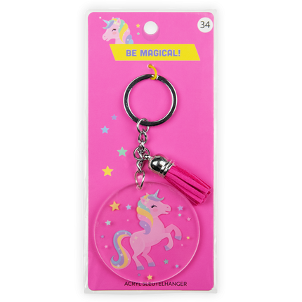 Acryl-Schlüsselanhänger Einhorn