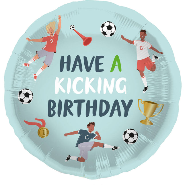 Fußball Heliumballon Have A Kicking Birthday Leer 45cm