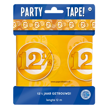 Afzetlint 12,5 Jaar Getrouwd 12m van Paper Dreams koop je bij Partywinkel