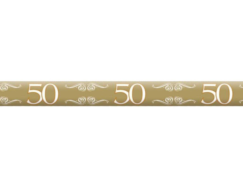 Afzetlint 50 Jaar Goud 15m - Partywinkel - 8714572214964
