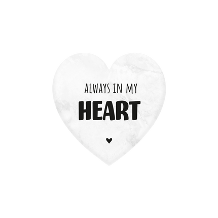 Always In My Heart Marmer Hartje 5cm van Paper Dreams koop je bij Partywinkel