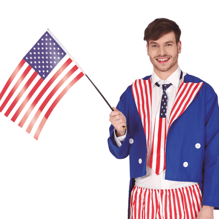 Amerikaanse Vlag 45cm van Fiestas Guirca koop je bij Partywinkel