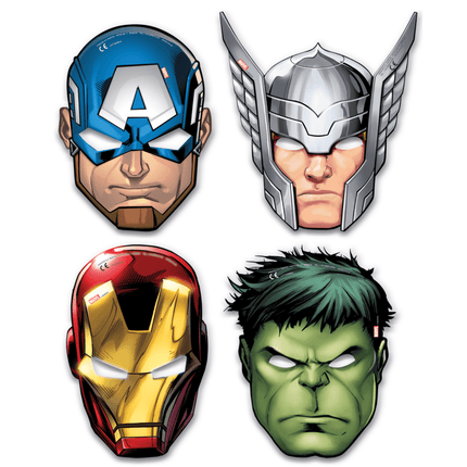 Avengers Maskers Mighty 6st - Partywinkel - 5201184879764