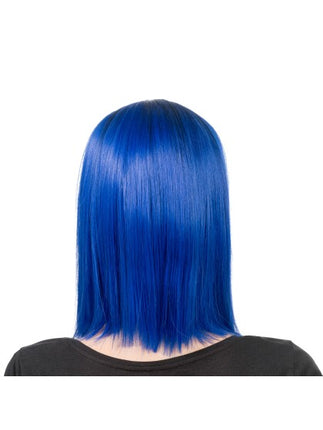 Aya-Perücke Blau-Schwarz 40 cm