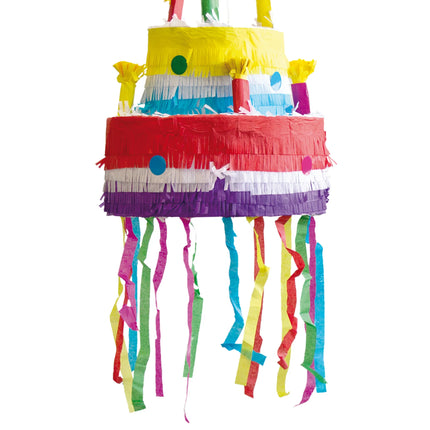 Kuchen-Piñata, bunt, 31 cm