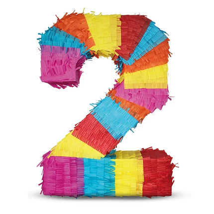 Ziffer 2 Piñata 45 cm