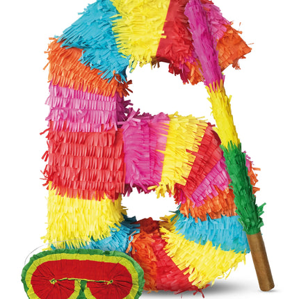 Zahl 6 Piñata-Set, 3-teilig, 45 cm