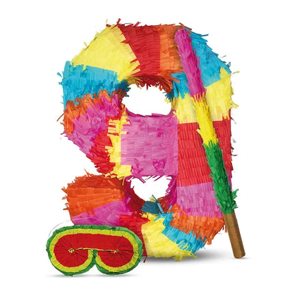 Zahl 9 Piñata-Set, 3-teilig, 45 cm